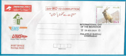 Pakistan : Wild Life Series International Day Of Markhor " Limited Edition Inland Envelope  " Limited Time Offer - Pakistan