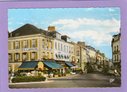 GOURNAY-en-BRAY - Le Rond Point Et L'Avenue Général Leclerc - Café - Hôtel De L'Agriculture - Gournay-en-Bray