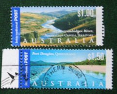 Foreign Stamp Landscapes Panoramas 2001 Mi 2062-2063 Yv 1962-1963 Used Gebruikt Oblitere Australia Australien  Australie - Gebraucht