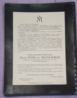 BARON GEORGES PEERS DE NIEUWBURGH / BRUXELLES 1932 - Décès