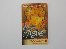 CARTE TELEPHONIQUE    Symacom  "Sourire D'Asie"    7.5 Euros - Nachladekarten (Refill)