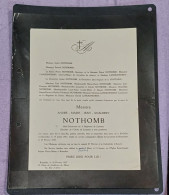 MESSIRE ANDRÉ NOTHOMB / BRUXELLES 1937 - Obituary Notices