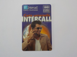 CARTE TELEPHONIQUE    Intercall    100 Francs - Mobicartes (recharges)