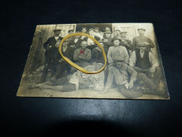 BC28-1 Carte Photo Militaria Camp Prisonnier Civil  Prusse Orientale Schelisken ?? Famille Moitiez  Ransart Belgique - Weltkrieg 1914-18