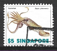 SINGAPOUR. N°273 Oblitéré De 1977. Seiche. - Marine Life