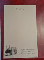 Menus GRANDS VINS MOUSSEUX VEUVE AMIOT ST HILAIRE ST FLORENT - Menus