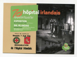 CPM WW2 "70e Anniversaire Hôpital Irlandais De Saint Lô" Croix Rouge - Irish Red Cross Hospital - WWII - Saint Lo