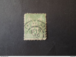 FRANCE COLONIES FRANCIA 1876 5 CENT VERT SAGE TYPE I YVERY N. 64 - 1876-1878 Sage (Type I)