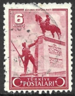 Turkey 1943. Scott #904 (U) Atatürk Statue, Ankara - Used Stamps