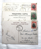 3 Cartes Envoyées De Bulgarie Vers La Belgique (Beloeil) En 1907-1911 + à Définir - Brieven En Documenten