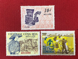Stamps Vietnam South (La Moisson - 28/9/1971) -GOOD Stamps- 1 Set/3pcs - Vietnam