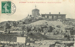 63 - Le Puy De Dome - Les Ruines Du Temple De Mercure - Sommet Du Puy De Dôme - Animée - CPA - Voir Scans Recto-Verso - Autres & Non Classés