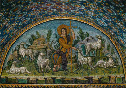 Art - Mosaique Religieuse - Ravenna - Mausoleo Di Galla Placidia - II Buon Pastore E Volta Stellata - Le Bon Pasteur Et  - Gemälde, Glasmalereien & Statuen