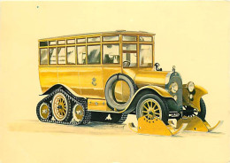 Automobiles - Den Fôrsta Bildiligensen, En Scania-Vabis Frén 1923, Trustad For Vmterkôrning - Illustration - CPM - Voir  - PKW