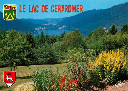 88 - Gérardmer - Vue Générale Du Lac - Fleurs - Blasons - Carte Neuve - CPM - Voir Scans Recto-Verso - Gerardmer