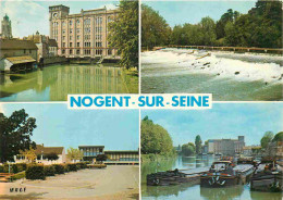 10 - Nogent Sur Seine - Multivues - Péniches - CPM - Voir Scans Recto-Verso - Nogent-sur-Seine