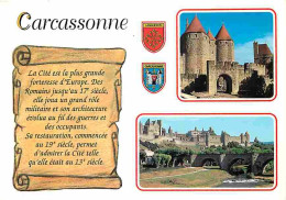 11 - Carcassonne - La Cité Médiévale - Multivues - Blasons - Carte Neuve - CPM - Voir Scans Recto-Verso - Carcassonne