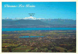 01 - Divonne Les Bains - La Ville - Le Lac Léman - La Chaine Du Mont Blanc - Vue Aérienne - Flamme Postale - CPM - Voir  - Divonne Les Bains
