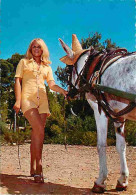 Animaux - Chevaux - Femme Sexy En Mini Jupe - Ane - Carte Neuve - CPM - Voir Scans Recto-Verso - Horses