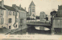 91 - Corbeil Essonnes - L'Essonne - Vue Vers L'Eglise - CPA - Voir Scans Recto-Verso - Corbeil Essonnes