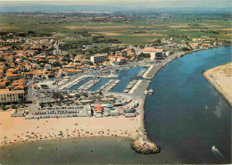 34 - Valras Plage - Vue Générale Aérienne - En Avion Au-dessus De La Plage Et De L'embouchure De L'Orb - CPM - Voir Scan - Other & Unclassified