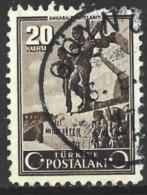 Turkey 1943. Scott #910 (U) Safety Monument, Ankara - Used Stamps