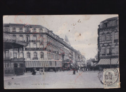 Mons - La Rue De La Station - Postkaart - Mons