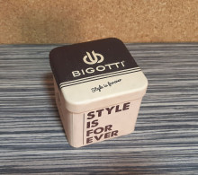 BIGOTTI Empty Tin Can Metal Tin Box-Collector's Metal Box For Bigotti Watch - Boxes