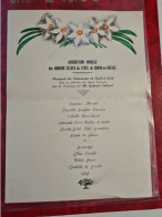 Menus 1952 ASSOCIATION ANCIENS ELEVES LYCEE DE BOURG EN BRESSE - Menükarten