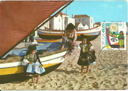 31081 - Carte Maximum - Portugal - Europa CETP Nazaré Barco Pesca Traje Tipico - Bateau Peche Nazaré Ship Fishing Boat - Maximum Cards & Covers