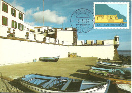 31075 - Carte Maximum - Portugal - Madeira - Funchal - Fortaleza S. Tiago - Castelo - Castle - Chateau - Cartes-maximum (CM)
