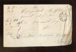 "THURN UND TAXIS" 1858, Paketbegleitbriefhuelle Mit K1 "WORMS" (A2191) - Brieven En Documenten