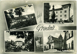 GRADOLI VITERBO Saluti Da.. Vedutine Panorama Piazza Vittorio Chiesa - Viterbo