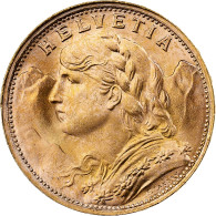 Suisse, 20 Francs, 1935, Bern, Or, MS63, KM:35.1 - Sonstige & Ohne Zuordnung