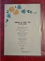 Menus 1963 ASSOCIATION DES ANCIENS ELEVES DU LYCEE LALANDE BOURG EN BRESSE - Menükarten