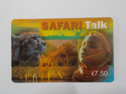 CARTE TELEPHONIQUE   "Safari Talk"   7.5 Euros - Kaarten Voor De Telefooncel (herlaadbaar)