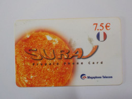 CARTE TELEPHONIQUE  Megaphone Telecom  "Suraj"  7.5 Euros - Nachladekarten (Refill)