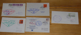 BRD Bund 1967-75 Schiffspost Otto Hahn Atom Schiff 5 Belege Nuclear Power Ship - Lettres & Documents