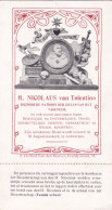 HOLY CARD H. NICOLAUS VAN TOLENTINA - Devotion Images
