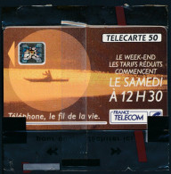 Télécartes France - Publiques N° Phonecote F209 - TARIFS SAMEDI 12H30 (50U SC4 NSB) - 1991