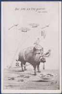 CPA Cochon Pig Surréalisme Non Circulé Position Humaine Satirique Zeppelin Kaiser Sous Marin - Cochons
