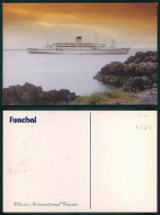 BARCOS SHIP BATEAU PAQUEBOT STEAMER [ BARCOS # 05384 ] - PAQUETE FUNCHAL - MADEIRA - Steamers