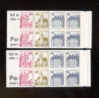 "BERLIN" 1977, Markenheftchen Mi. 10b A OZ Und 10b B OZ ** (A2196) - Postzegelboekjes