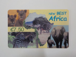 CARTE TELEPHONIQUE   "New Best Africa"  7.5 Euros - Nachladekarten (Refill)