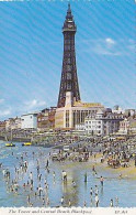 AK 215492 ENGLAND - Blackpool - The Tower And Central Beach - Blackpool