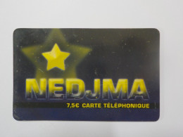 CARTE TELEPHONIQUE   "Nedjma"  7.5 Euros - Mobicartes (recharges)