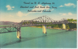 Bridge Crossing Missouri River At  Plattsmouth Nebraska US.  Short Route Between East And West  2sc - Other & Unclassified