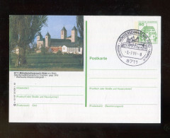 "BUNDESREPUBLIK DEUTSCHLAND" 1980, Bildpostkarte Mit Bild "MUENSTERSCHWARZBACH ABTEI" Und Bildgleicher SSt. (A2197) - Cartes Postales Illustrées - Oblitérées