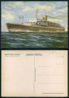 BARCOS SHIP BATEAU PAQUEBOT STEAMER [ BARCOS # 05393 ] - COMPANHIA COLONIAL DE NAVEGAÇÃO SANTA MARIA 8-1969 - Dampfer