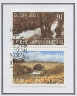 Europa CEPT 2001 Chypre - Cyprus - Zypern Y&T N°984 à 985 - Michel N°976 à 977 (o) - Se Tenant - 2001
